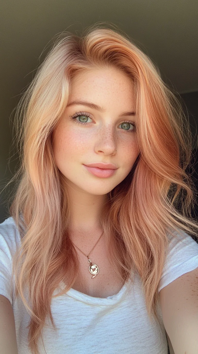 Effortlessly Radiant: The Stunning Blush Wave Hairstyle