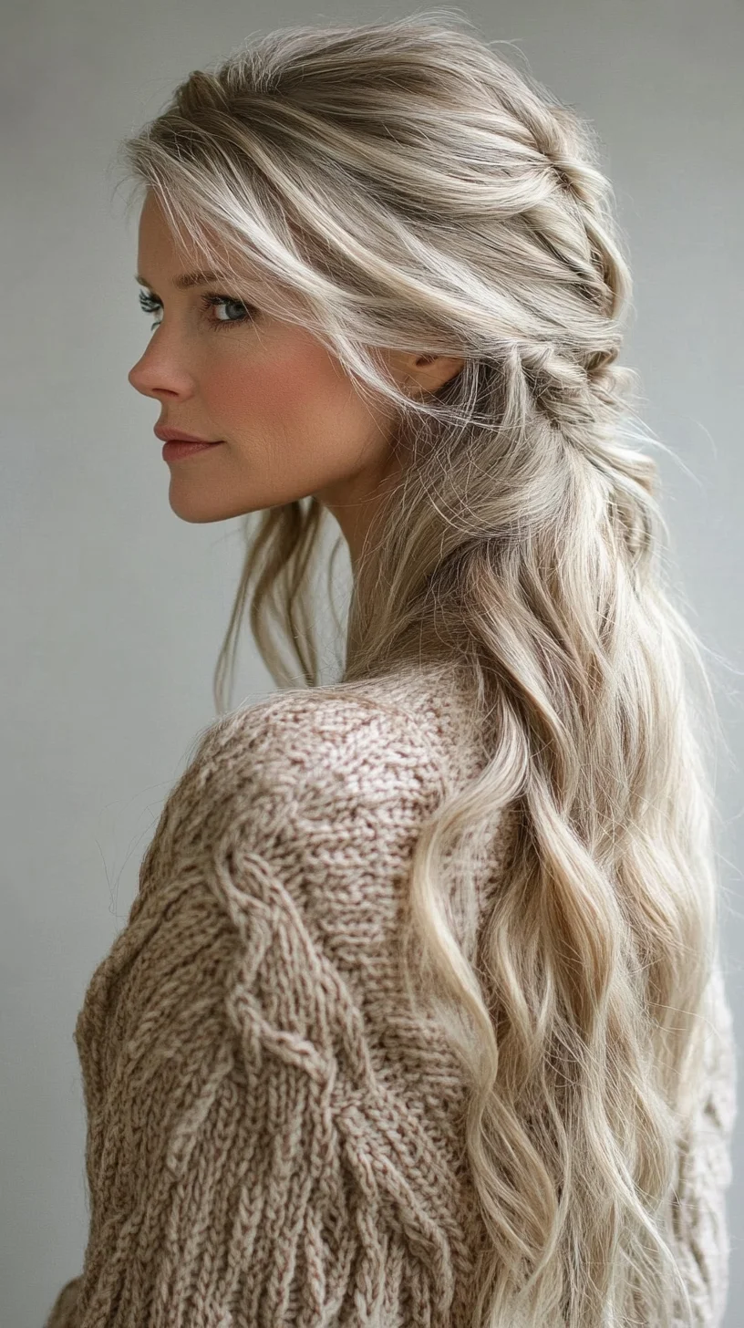 Effortlessly Romantic: The Half-Up Boho Braid for Enchanting Elegance