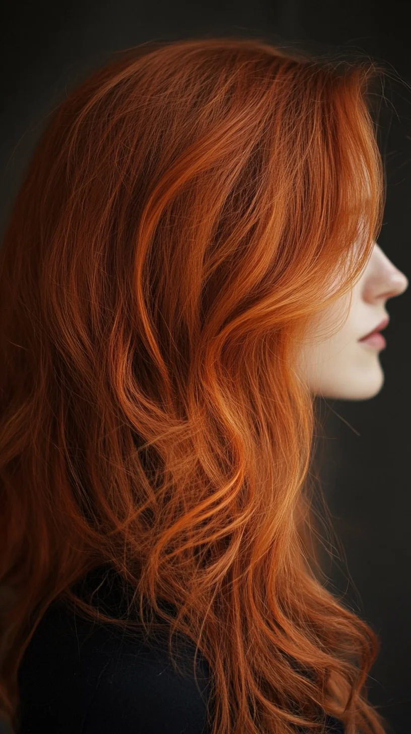 Effortlessly Wavy and Radiant: Embrace Luscious Copper Curls