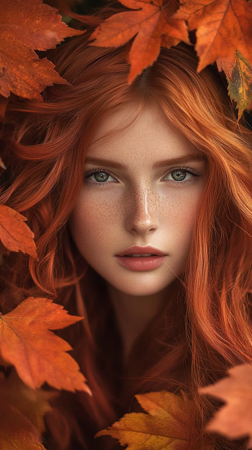 Effortlessly Wild: The Lush, Flowing Waves of Autumn's Fiery Elegance