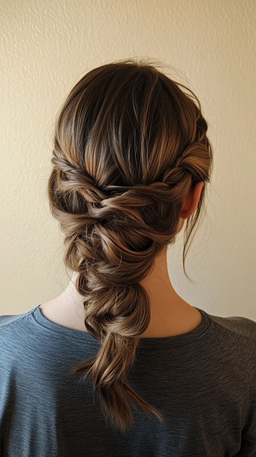 Elegant and Versatile Braided Updo: Perfect for Any Occasion