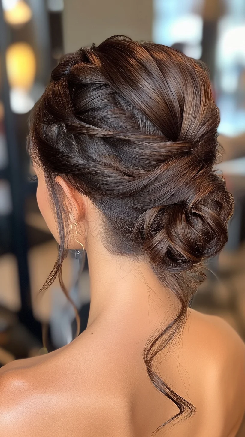 Elegant Braided Updo: A Perfect Blend of Sophistication and Charm