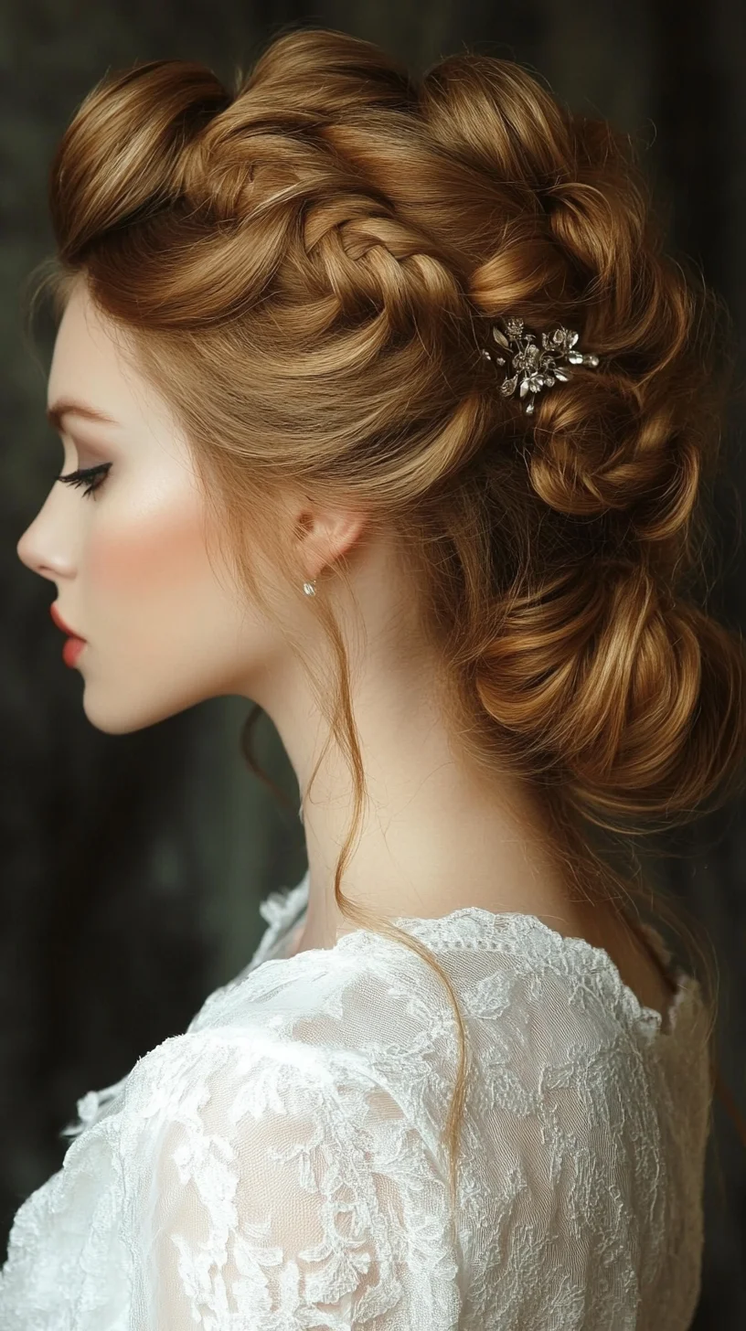 Elegant Braided Updo: The Perfect Blend of Romance and Sophistication