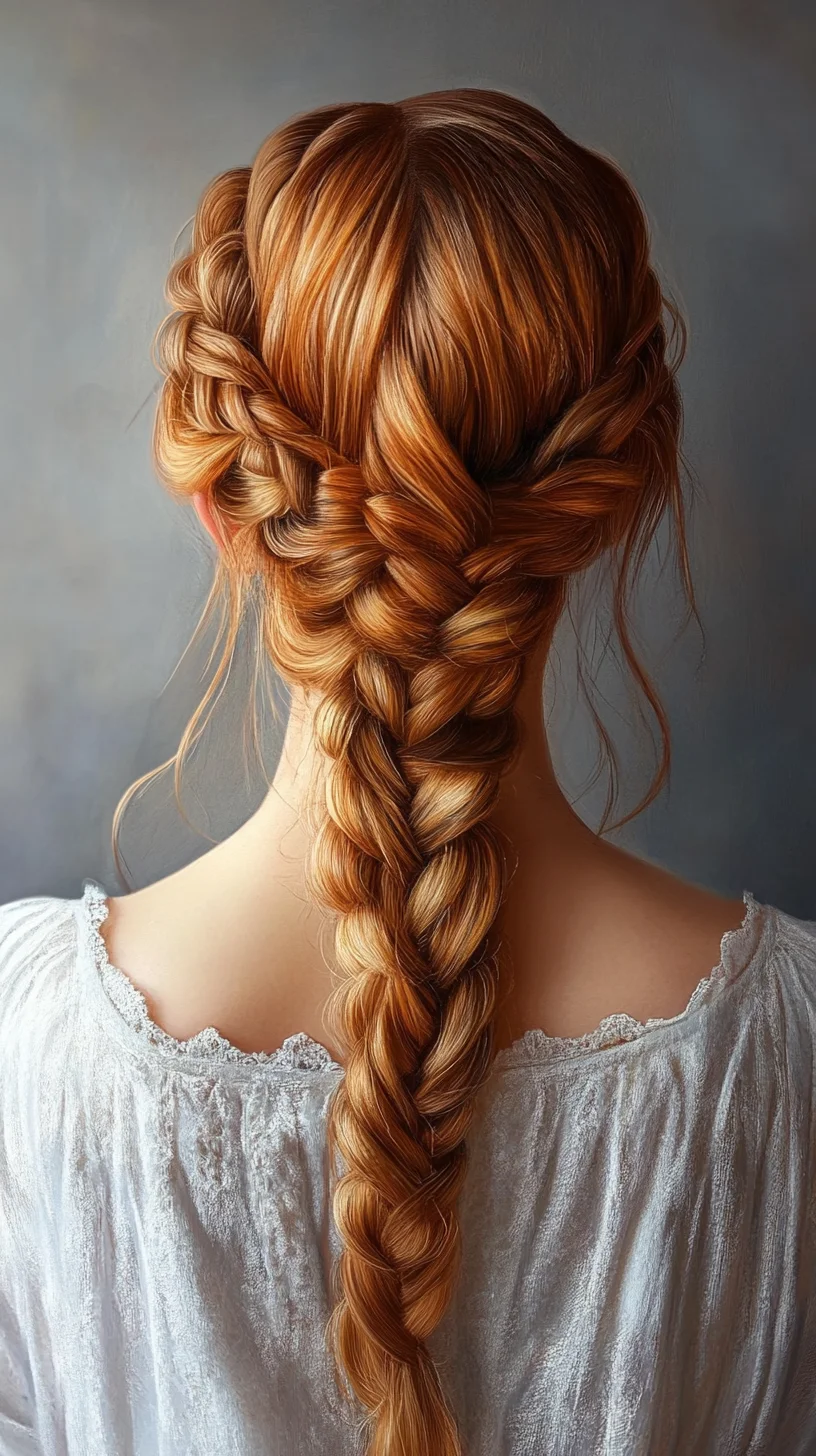 Elegant Dual-Braided Beauty: A Perfect Blend of Romance and Sophistication