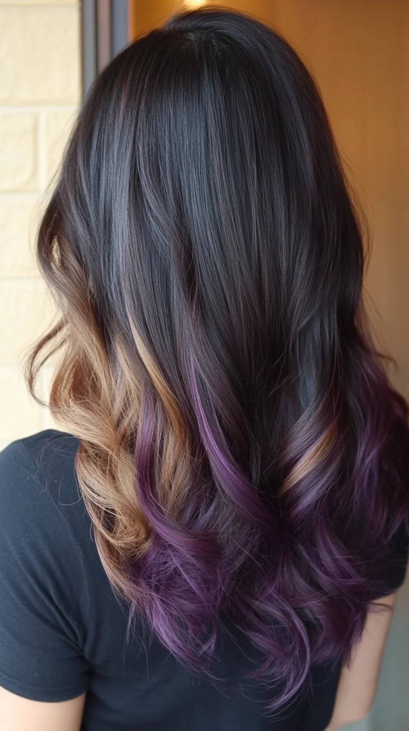 Elevate Your Look with Stunning Ombre Waves and Bold Color Pops