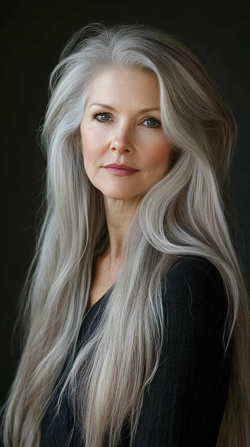 Embrace Effortless Elegance with Luscious Silver Waves