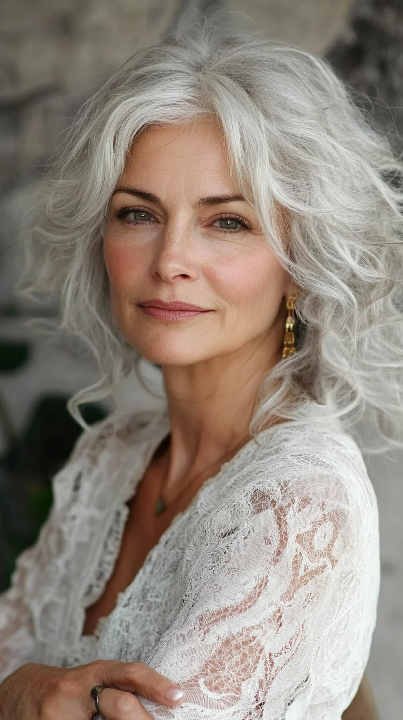 Embrace Effortless Elegance with Luxurious Silver Waves