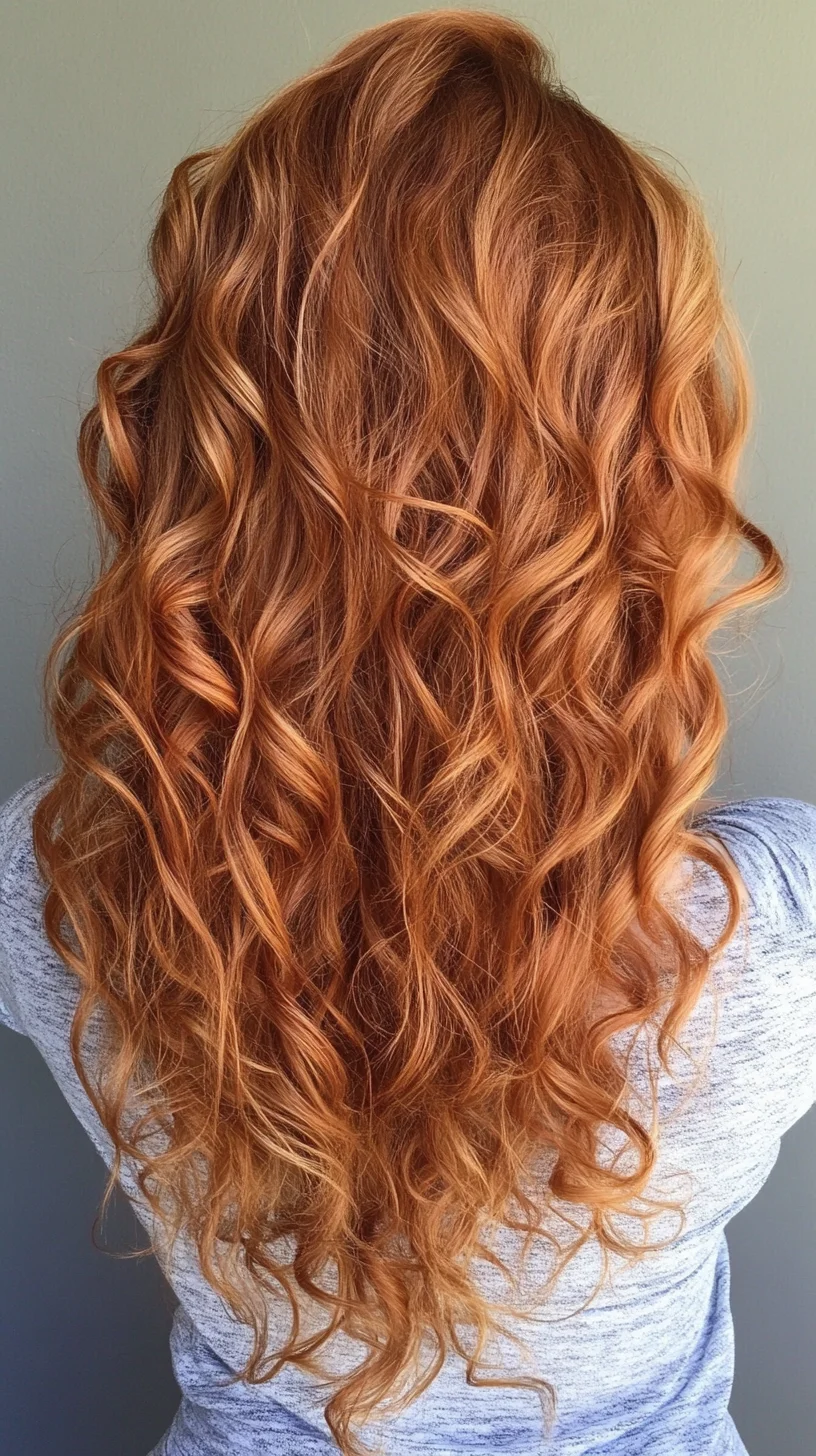 Embrace Effortless Glam with Luscious Copper Curls