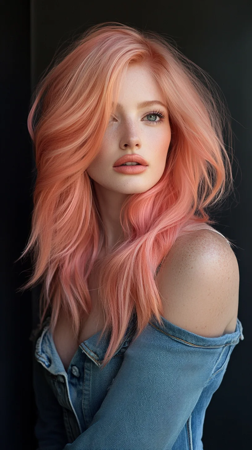 Embrace Effortless Waves: The Dreamy Pastel Lob for Every Occasion