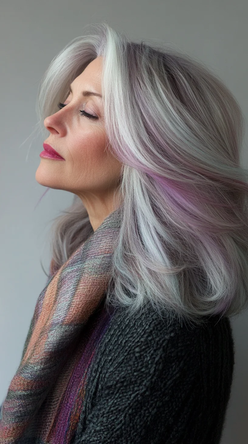 Embrace Elegance: Vibrant Pastels Elevate Long, Flowing Hair