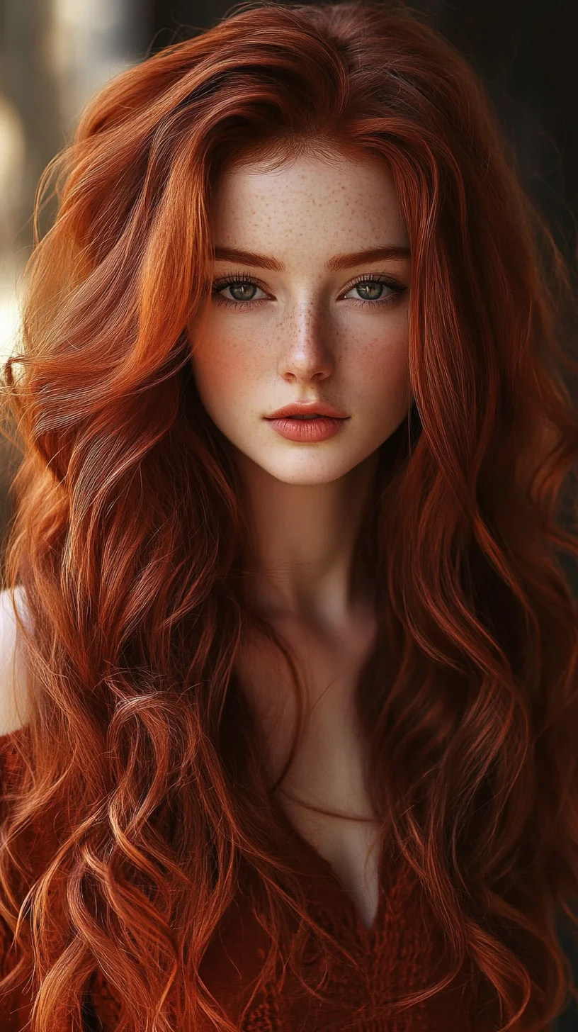 Embrace Luxe Waves: The Allure of Voluminous Red Curls