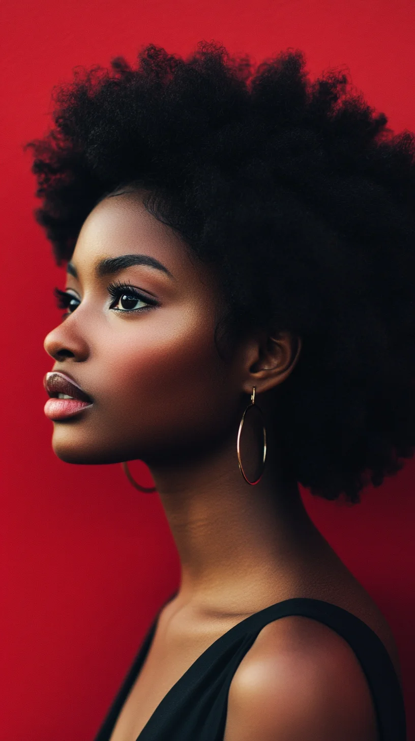 Embrace Natural Beauty: The Bold and Fluffy Afro That Defines Confidence