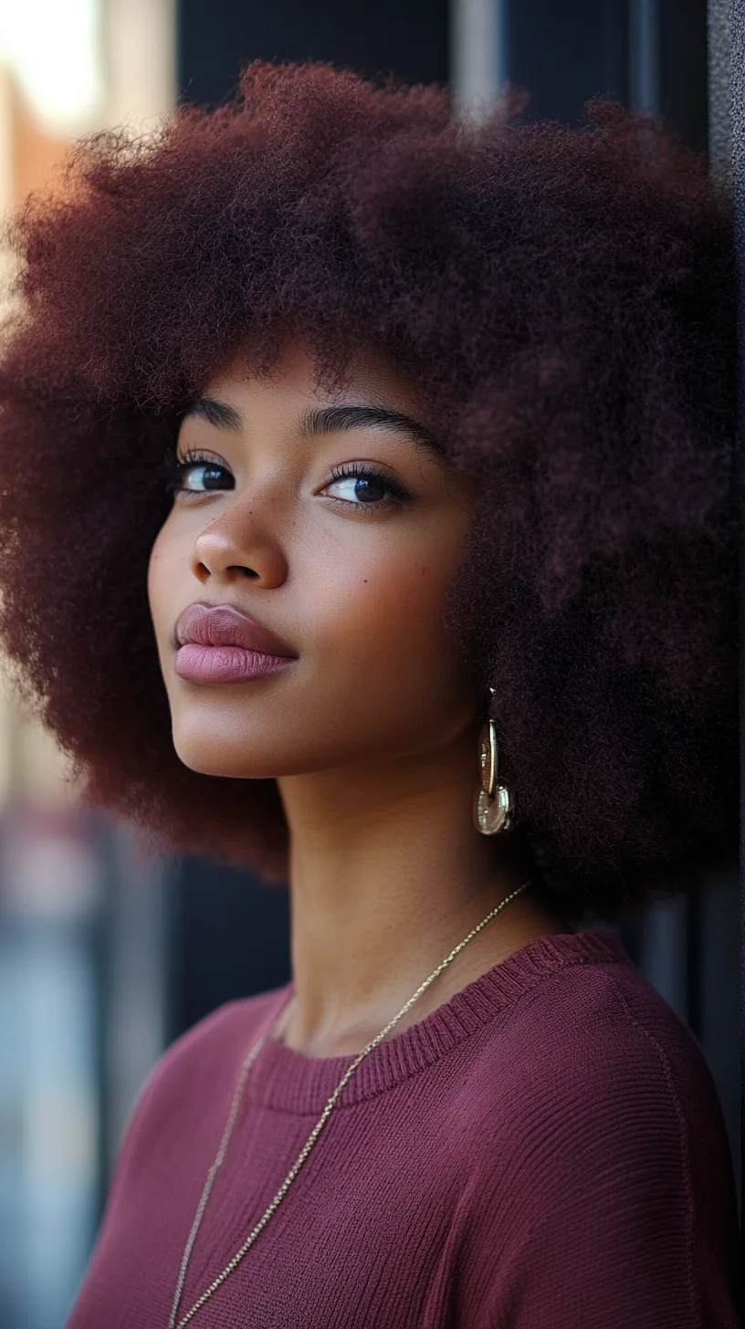 Embrace Natural Elegance: The Chic Voluminous Afro