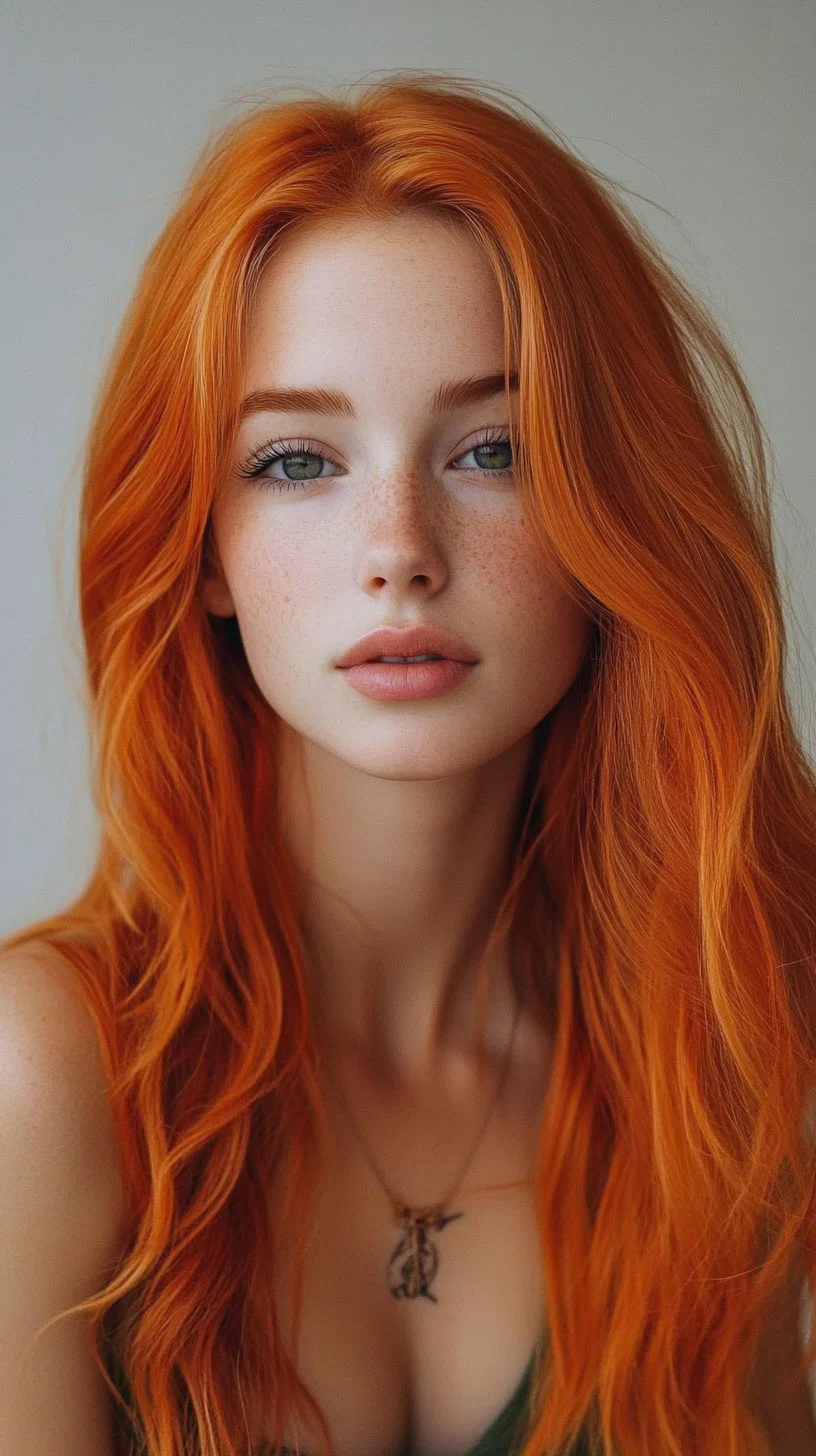 Embrace the Bold: Effortless Waves with Radiant Copper Hues