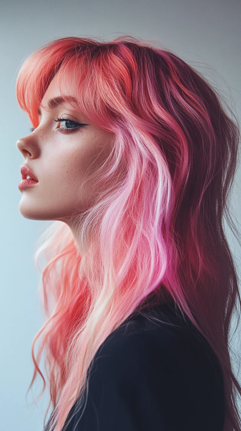 Embrace the Bold: Vibrant Pink Waves for a Statement Look