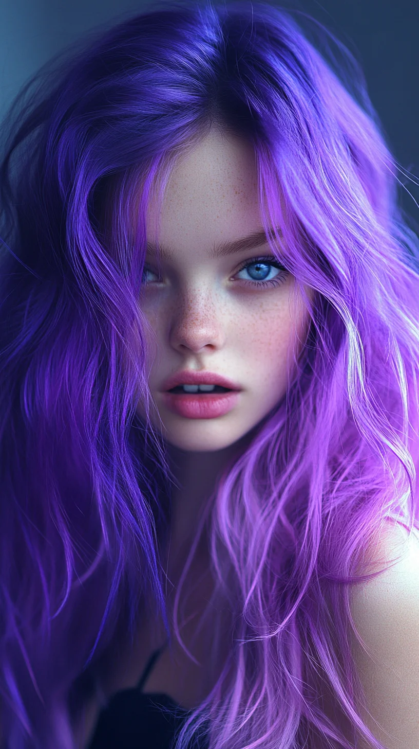 Embrace the Vibrant Waves: Stunning Purple Locks that Turn Heads