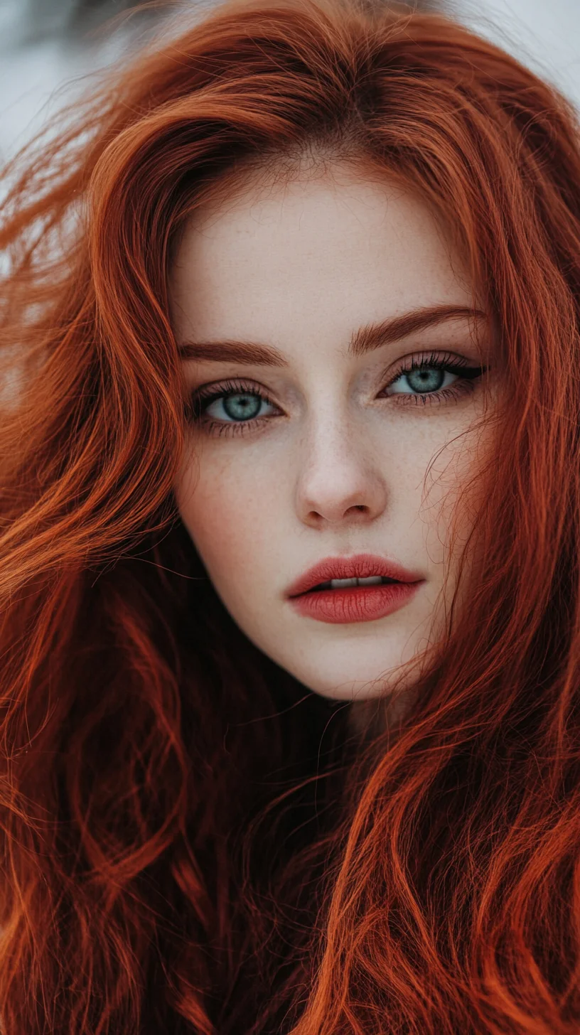 Embrace the Voluminous Waves: A Bold Statement for Redheads