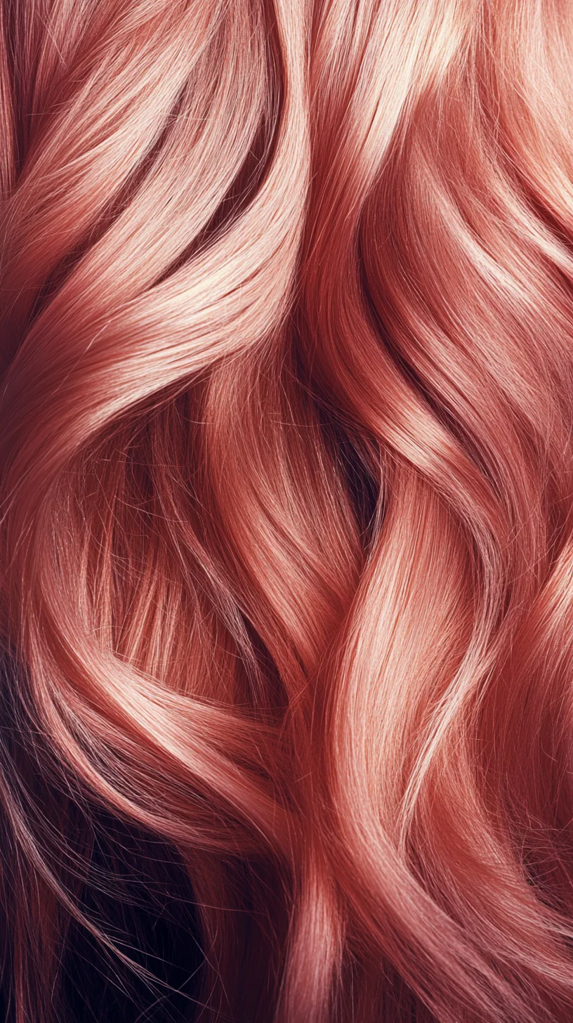 Embrace Trendy Radiance: The Flawless Waves of Rosy Tresses