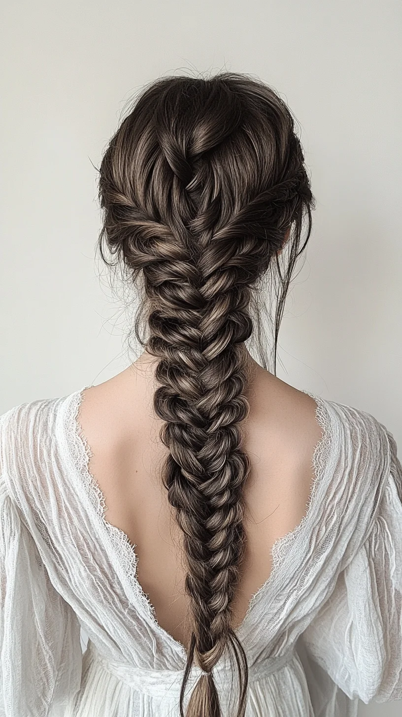 Intricate Braided Elegance: Mastering the Fishtail Braid for Any Occasion