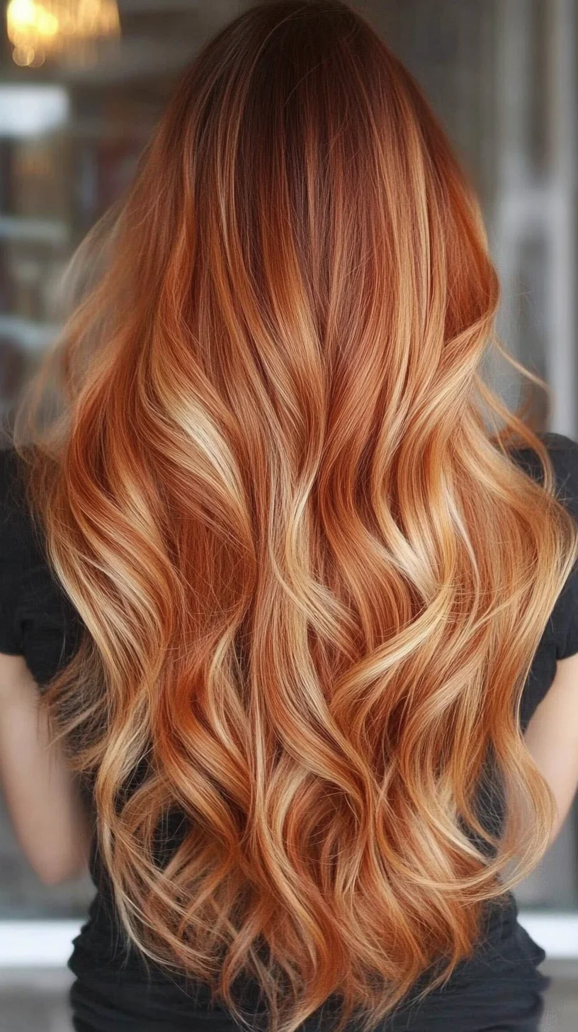 Luscious Copper Waves: The Ultimate Blend of Warmth and Glamour