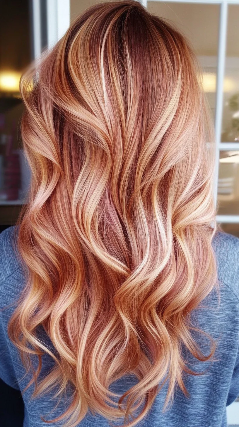 Luscious Layers: The Perfect Blend of Warm Tones and Effortless Waves