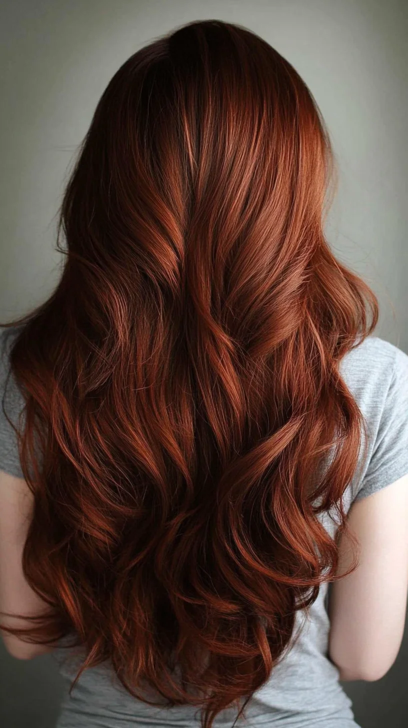 Luscious Long Waves: The Allure of Rich Auburn Tresses