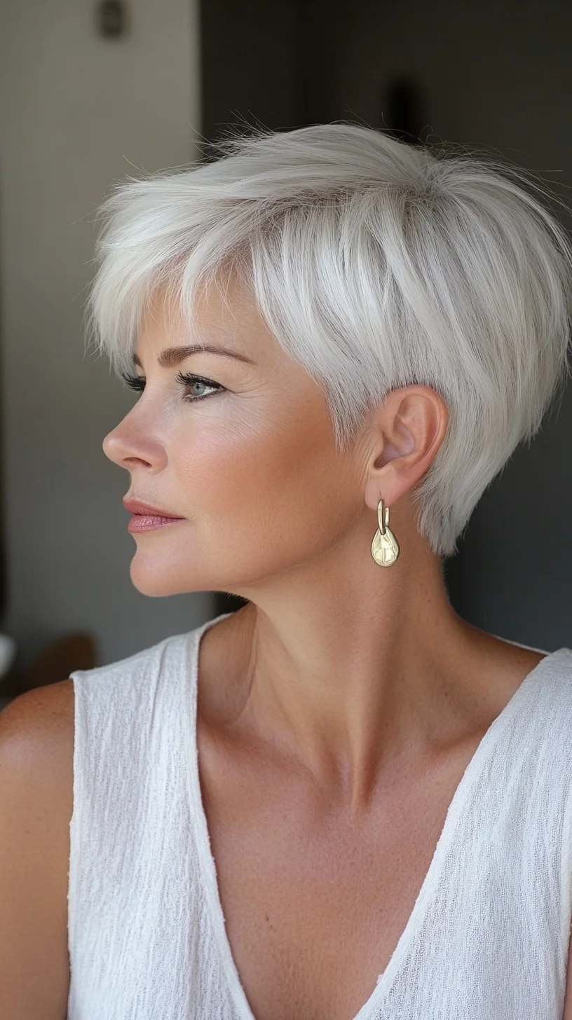 Modern Pixie Cut: Effortless Elegance with Textured Volume