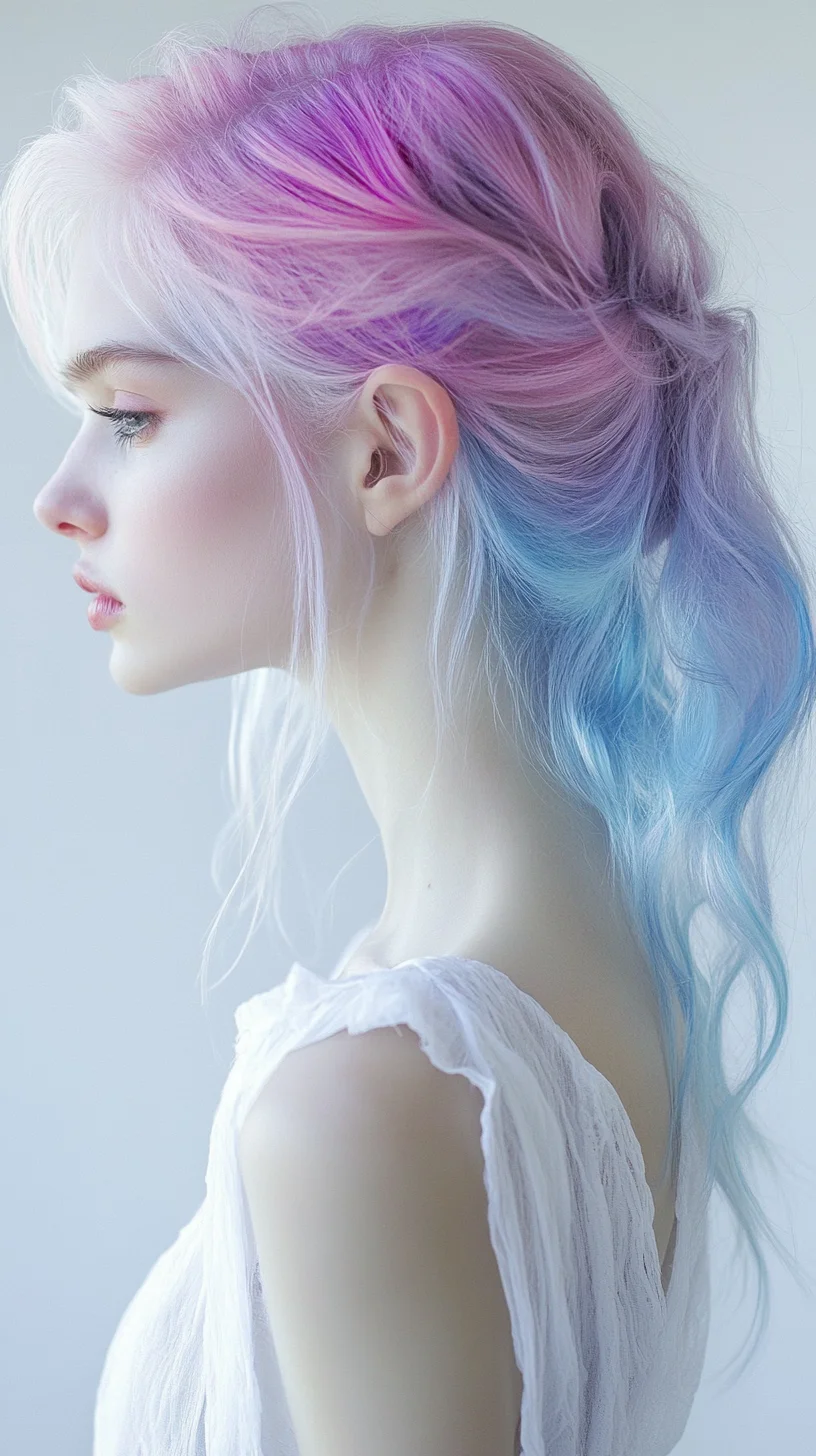 Stunning Pastel Waves: Embrace the Dreamy Blend of Color and Texture