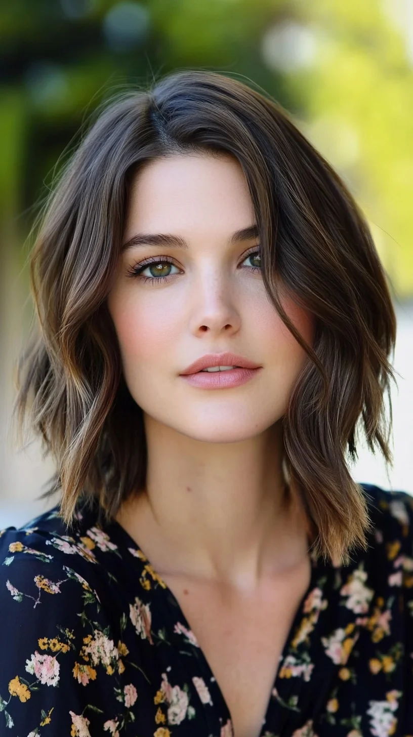 Stunning Textured Lob: Effortlessly Chic and Versatile Hairstyle