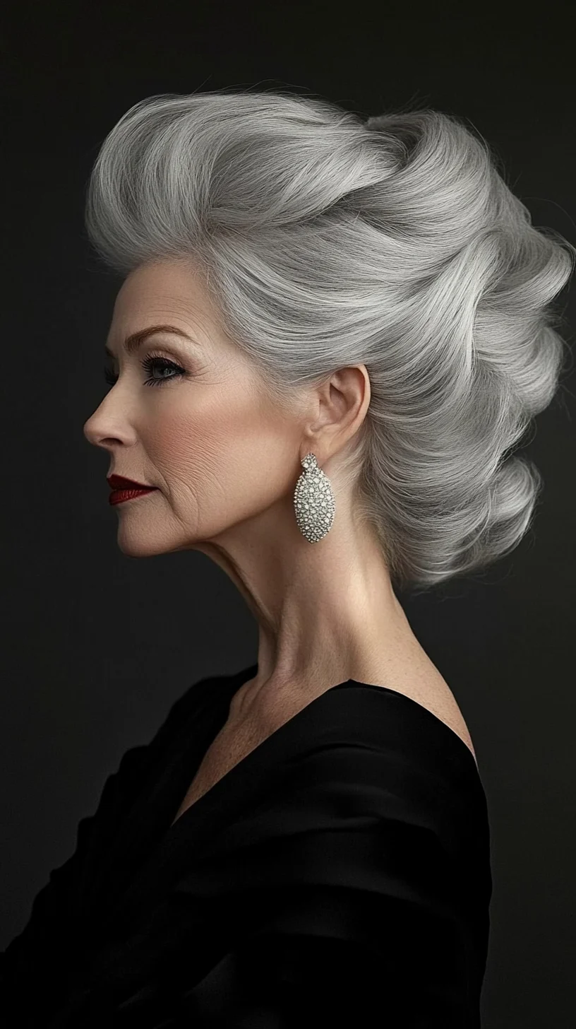 The Elegant Victory Roll: Timeless Glamour for Silver-Haired Beauties