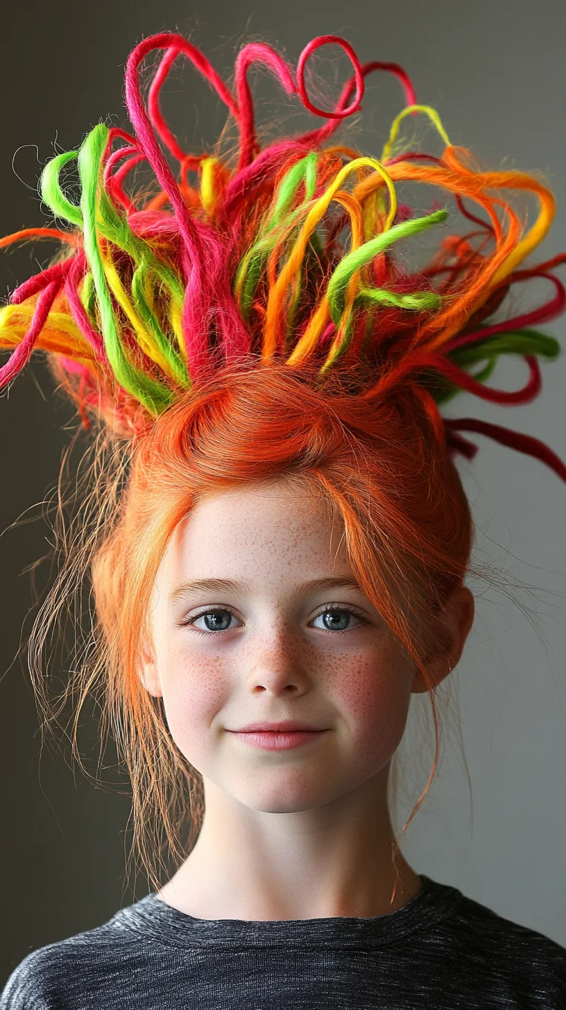 Vibrant and Playful: The Bold, Colorful Hairdo That Turns Heads