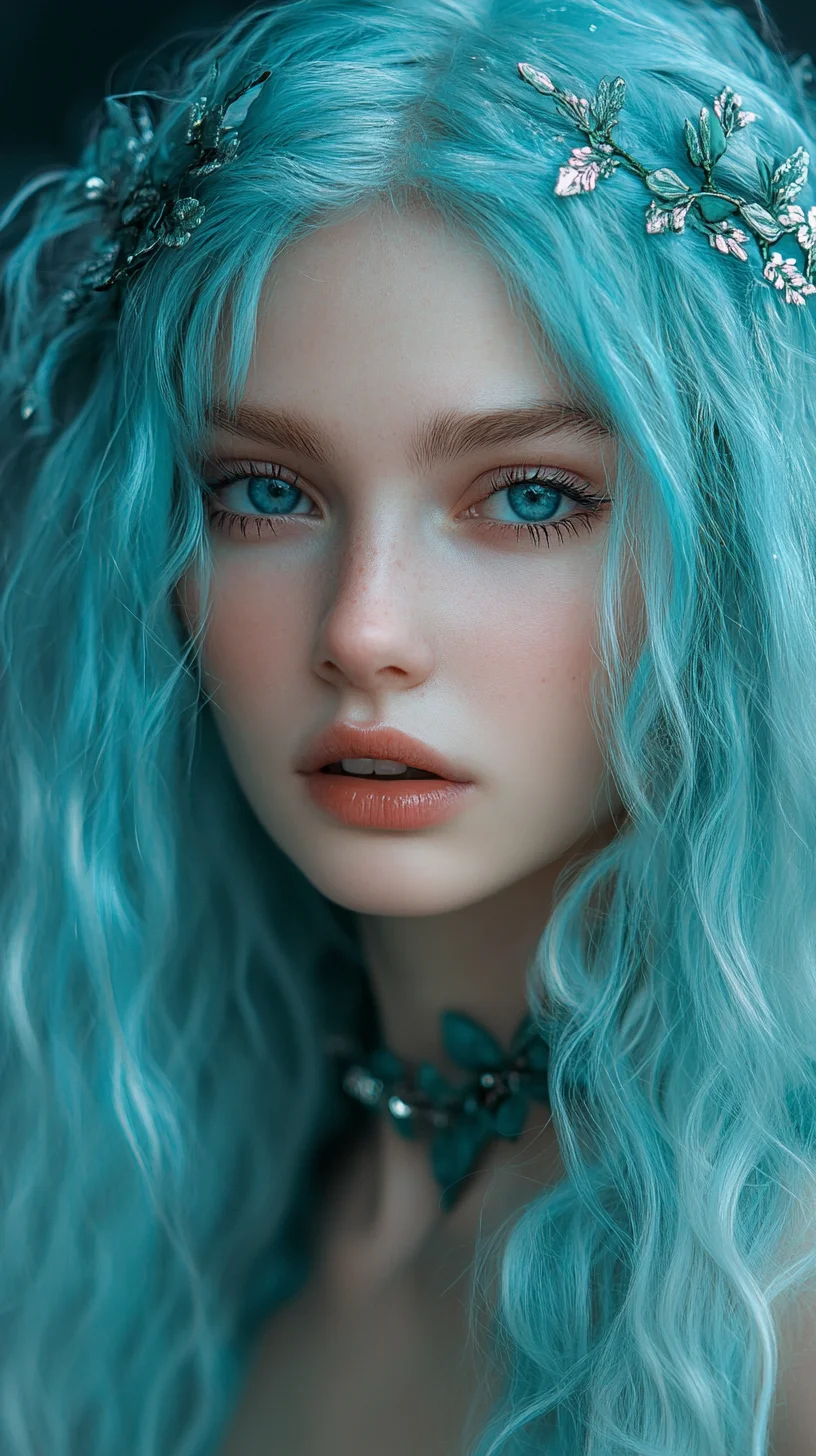 Vibrant Aqua Waves: Embrace the Dreamy Oceanic Look