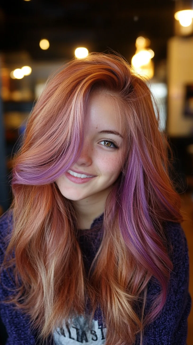 Vibrant Ombre Waves: A Perfect Blend of Warmth and Color Depth