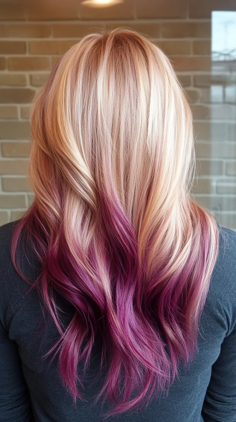 Vibrant Ombre Waves: A Stylish Blend of Color and Texture