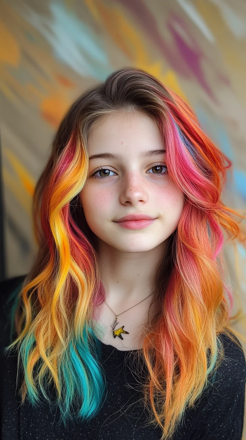 Vibrant Waves: Embrace Bold Colors with a Luscious Beachy Texture